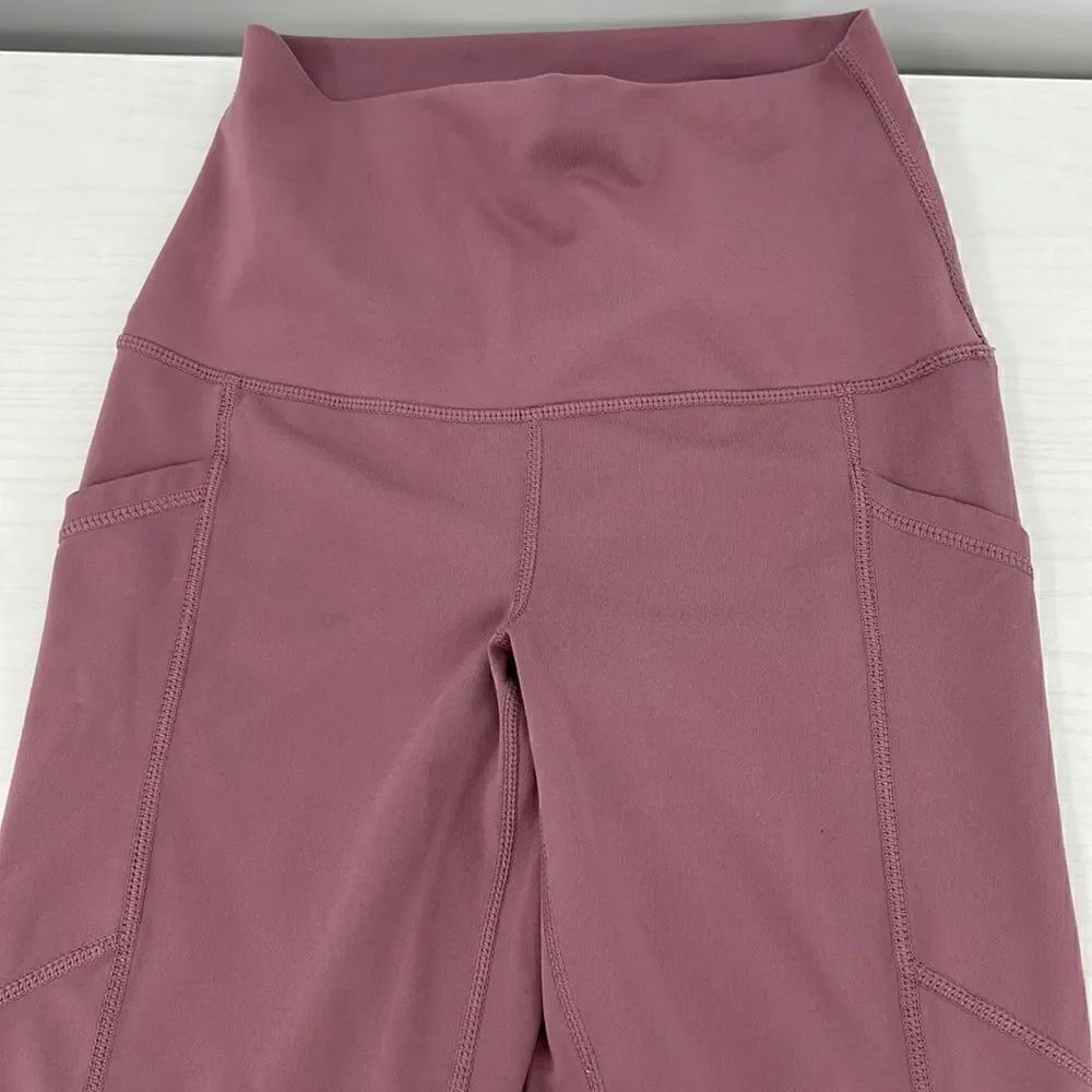 Yogalicious Lux mauve capri leggings size small